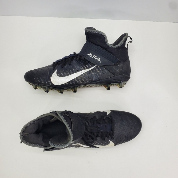 Nike Shoe Men 11.5 Alpha Menace Pro 2 Mid Top 3/4 Football Cleats AQ3209-002 - Picture 11 of 12